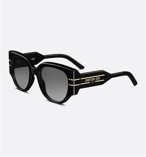 DiorSignature R2I Black Rounded Sunglasses 